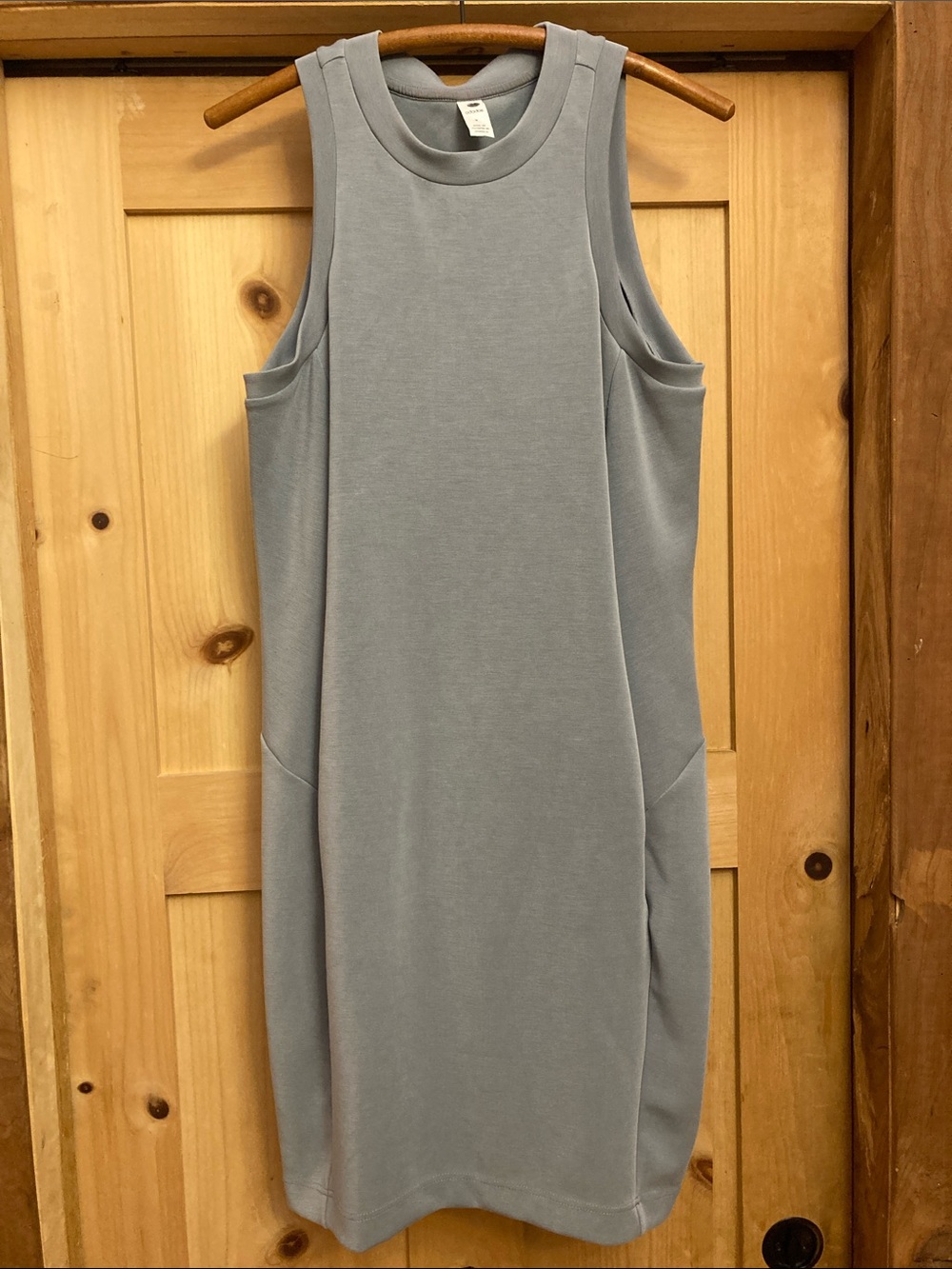 Ododos Sleeveless Light Gray Midi Dress